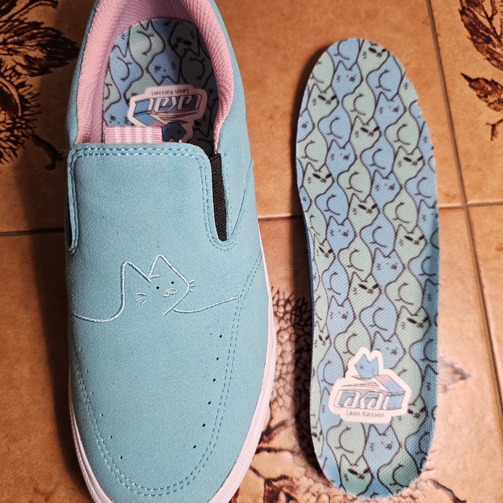 Lakai Owen Leon Slip Ons M6.5 W8 - Picture 3 of 9